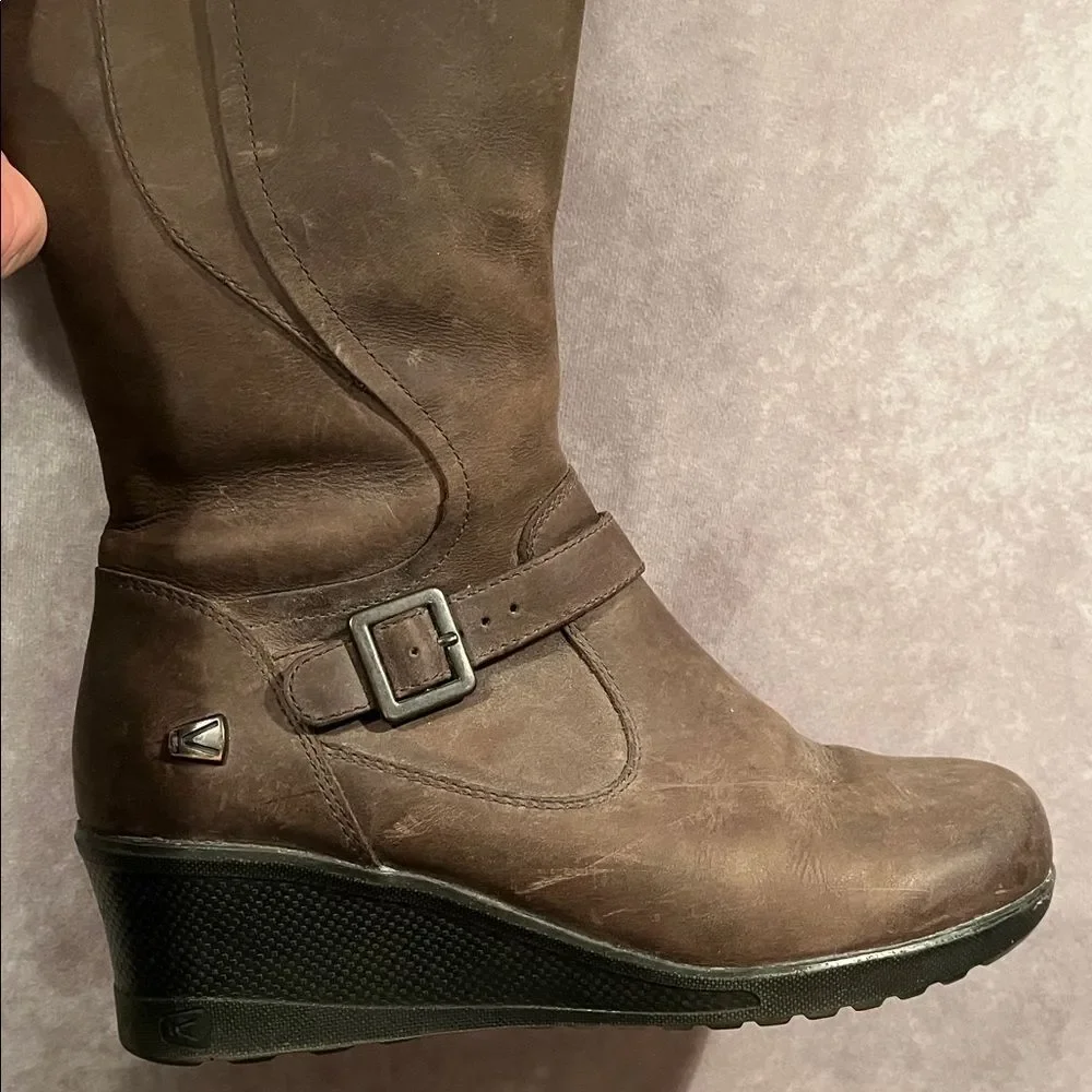 Keen of Scots Brown Leather Knee-High Leather Waterproof Boots size 9.5